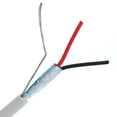 DALI Cable, UL compliance, AWG14, 2 conductors, CL3P, white jacket, plenum rated