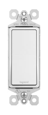 Legrand Radiant momentary contact switch, push button, 15A, 120V, 1 pole