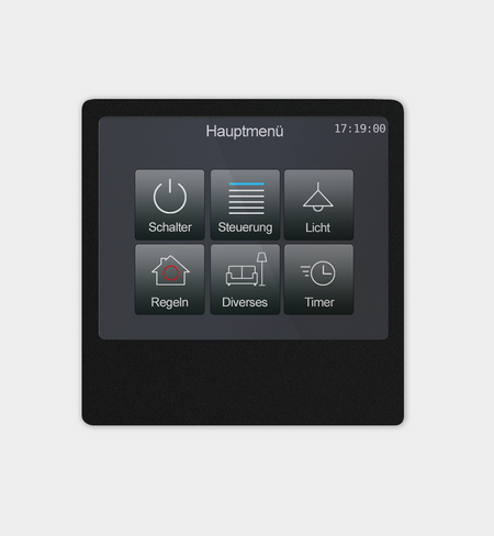 Touch_IT-AC35 - KNX 3.5" Touch Panel with IR Temperature Sensor, Aluminum Front