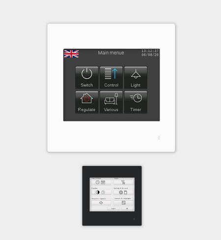Touch_IT-PC35 - KNX 3.5" Color Touch Panel with Temperature Sensor, Flush Mount