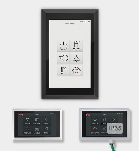 Touch_IT-AC4 - KNX 4.3" Capacitive Touchscreen with Room Controller, Aluminum Housing