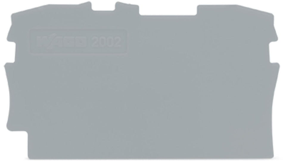 End and intermediate plate; Width: 0.8 mm; snap-on type. Box of 25
