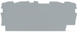 End and intermediate plate; Width: 0.8 mm; snap-on type. Box of 25