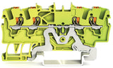 2201 Series through DIN rail mounted terminal block with push-button 1.5 mm² (22–14 AWG). Box of 10