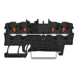 2201 Series through DIN rail mounted terminal block with push-button 1.5 mm² (22–14 AWG). Box of 10