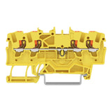 2201 Series through DIN rail mounted terminal block with push-button 1.5 mm² (22–14 AWG). Box of 10