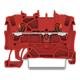 2201 Series through DIN rail mounted terminal block with push-button 1.5 mm² (22–14 AWG). Box of 10