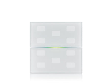 Eelectron 9025GL10D01 KNX touch sensor cover GLASSPAD Line 10-speed, Double, Custom – white