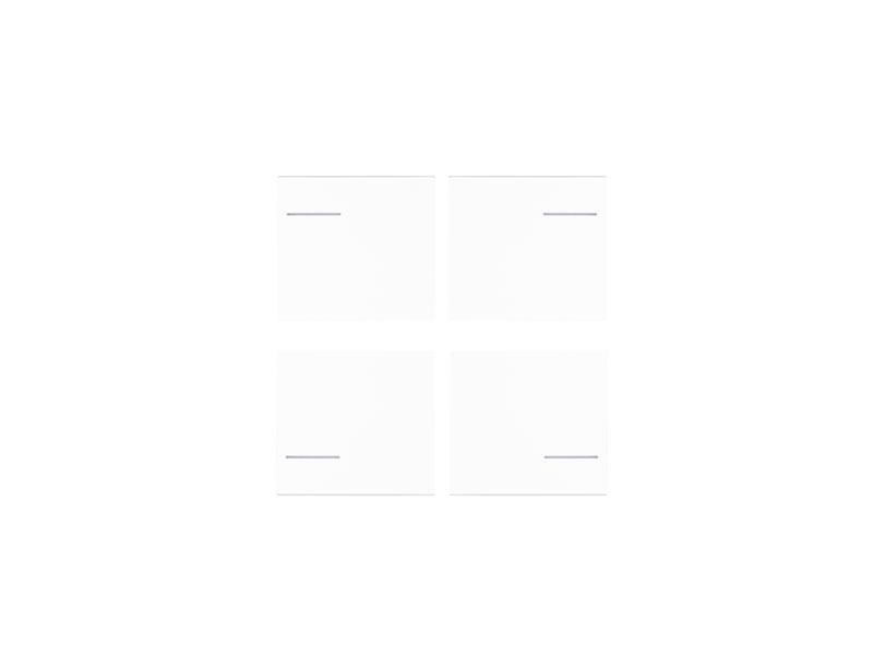 Eelectron BK04PLL-4 Keypad Set 4 pieces – Helvetia White Plastic
