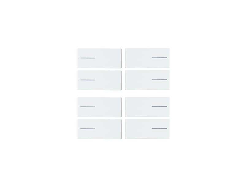 Eelectron BK08PLL-4 Keypad Set 8 pieces – Helvetia White Plastic