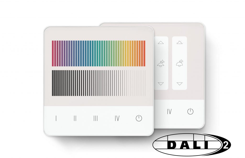 Lunatone DALI-2 Touchpanel glass layouts