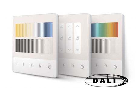 Lunatone DALI-2 Touchpanel 03 PS glass touch keypad with power supply