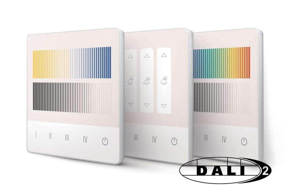 Lunatone DALI-2 Touchpanel 03 PS glass touch keypad with power supply