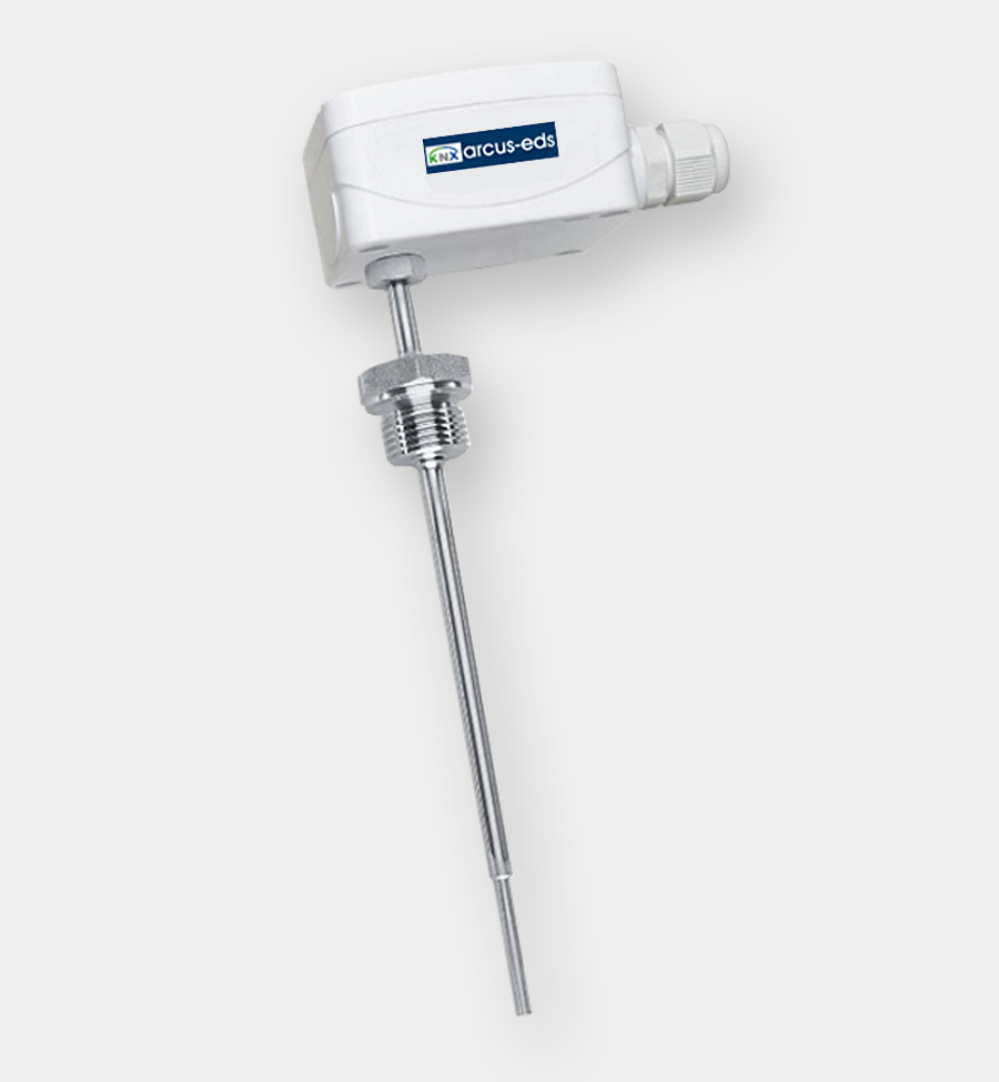 SK10-TC-ETF7 - KNX Temperature Controller with Fast-Response PT1000 Immersion Probe, IP54/65