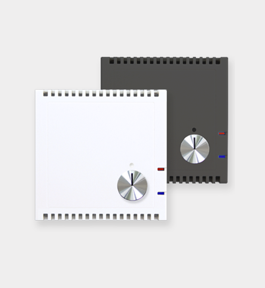 SK30-TTHC-R - KNX Temp/Humidity Sensor, 2nd PT1000 Input, Rotary Setpoint, 55 mm Frame