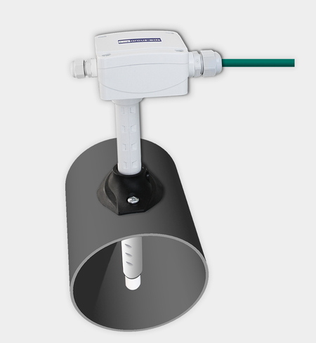 SK10-TTHC-KFF - KNX Duct Temperature/Humidity Sensor with 2nd PT1000 Input, IP54/65