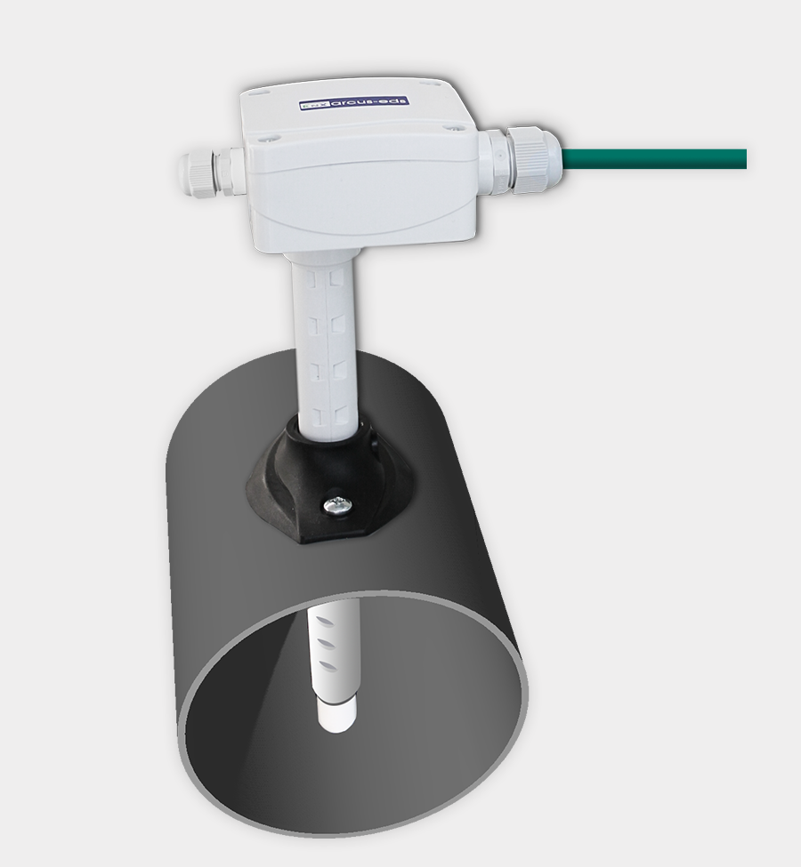 SK10-TTHC-KFF - KNX Duct Temperature/Humidity Sensor with 2nd PT1000 Input, IP54/65