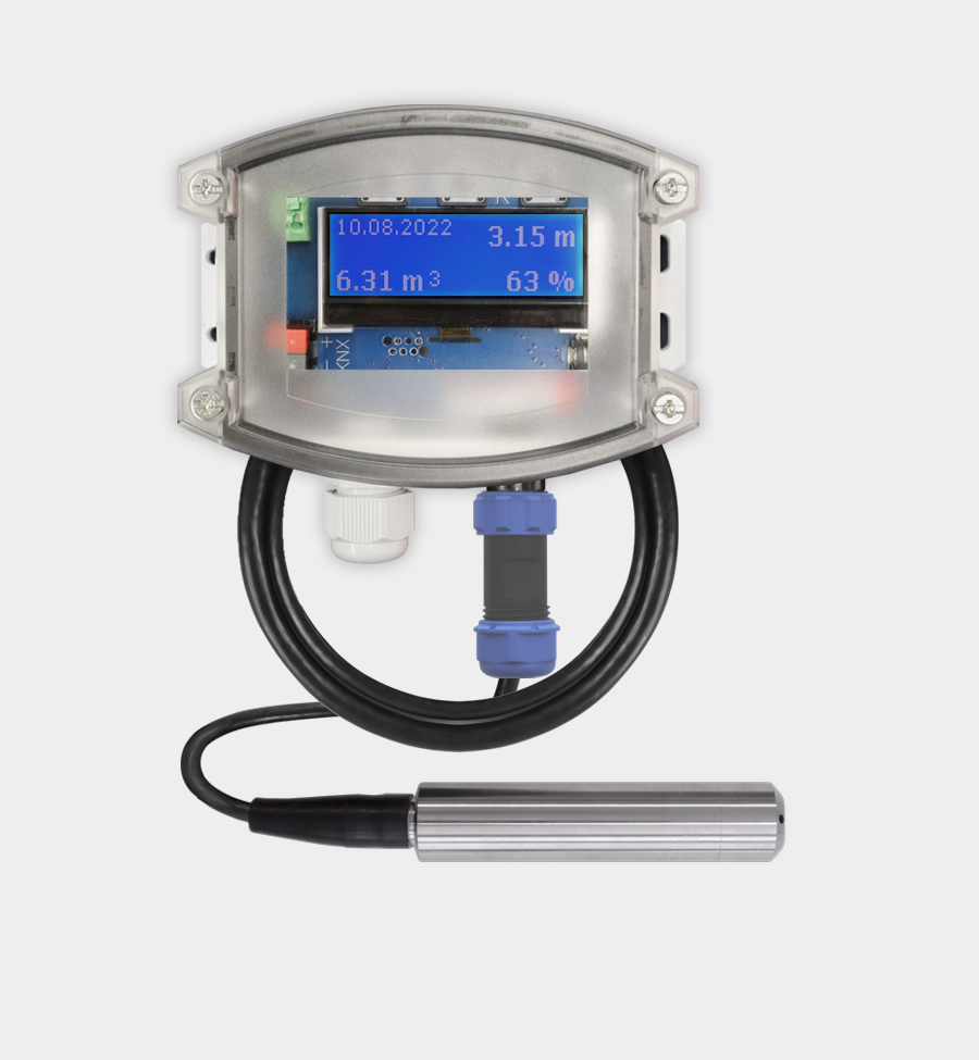 SK80-F-T-PM-5 - KNX Fill Level Meter, Hydrostatic Sensor with Temperature, Water, up to 5 m