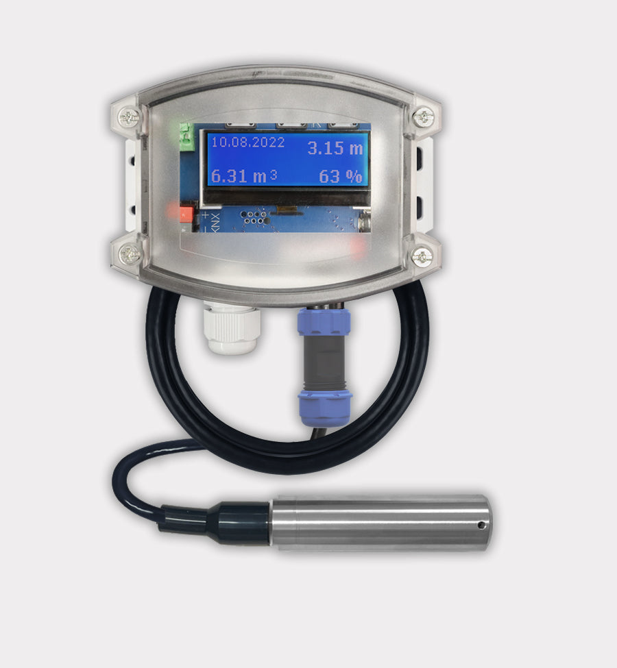 SK80-F-T-PMO-10 - KNX Fill-Level Meter for Oil Tanks, Hydrostatic Sensor with Temperature