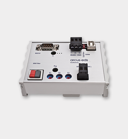 KNX-GW2-DMX-6TE - KNX to DMX512 Gateway, 512 Channels, 6-Module DIN Rail