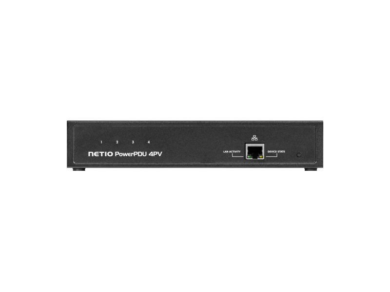NETIO PowerPDU 4PV front view, powerCON outlets