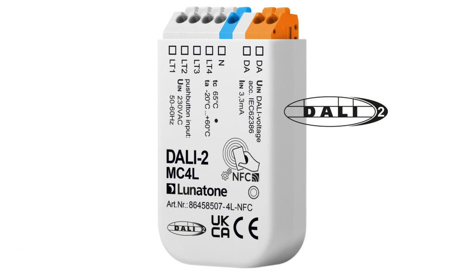 Lunatone DALI-2 MC4L NFC push button coupler