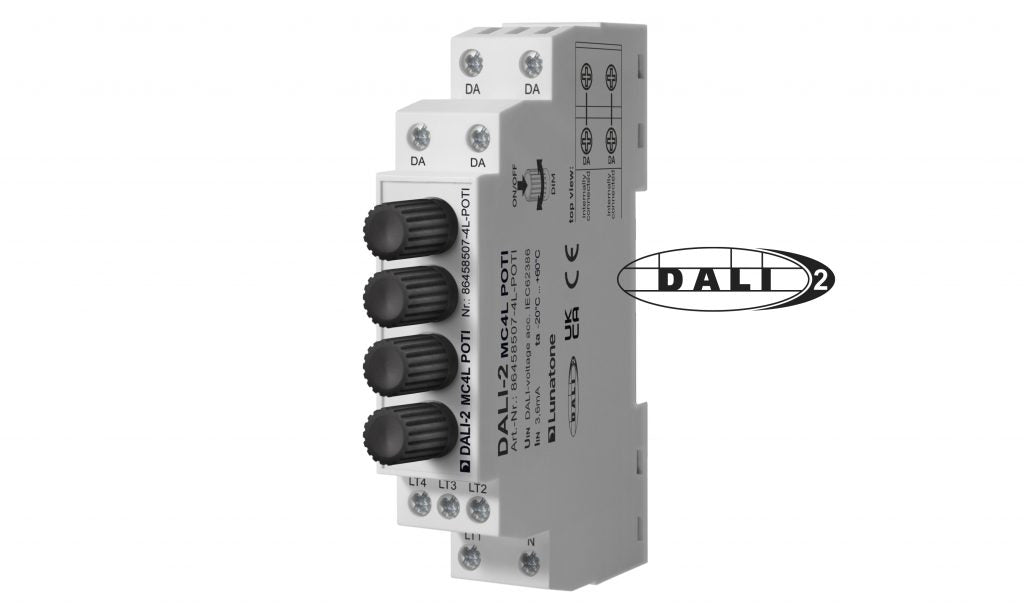 Lunatone DALI-2 MC4L POTI DIN Rail