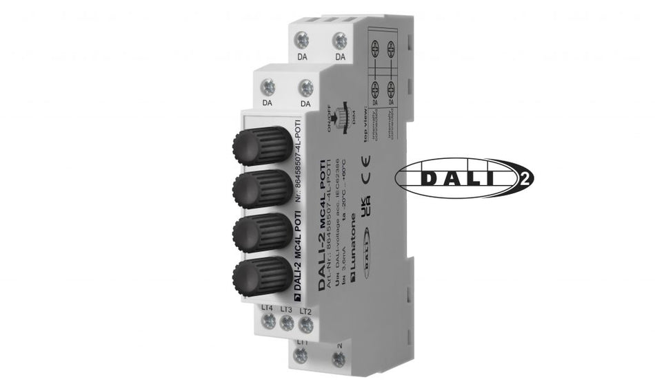 Lunatone DALI-2 MC4L POTI DIN Rail