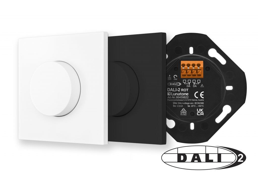 Lunatone DALI-2 ROT with knob and cover accessories