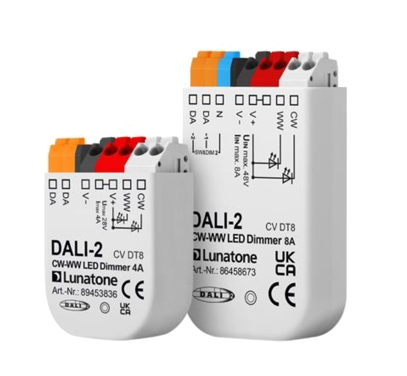 DALI DT8 CW-WW PWM 4A LED Dimmer CV