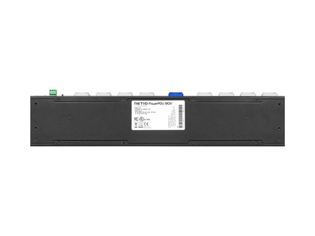 NETIO PowerPDU 8QV rear view, powerCON input