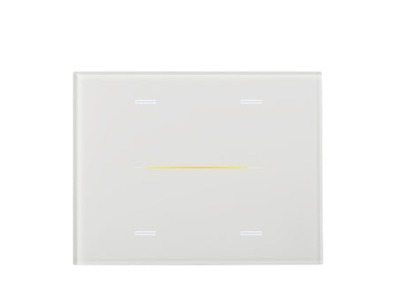 Eelectron 9025GL308L01 KNX touch sensor cover GLASSPAD Line 8-way, single, 3-module – white