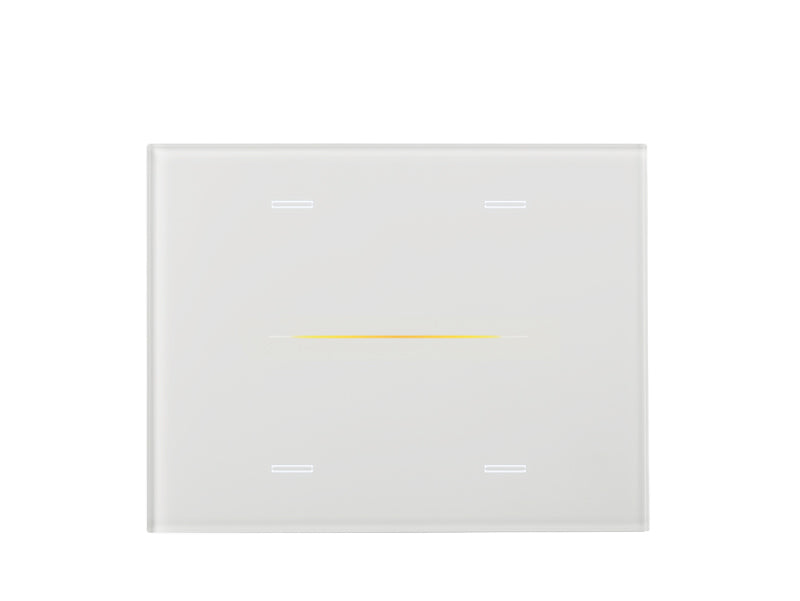Eelectron 9025GL308L01 KNX touch sensor cover GLASSPAD Line 8-way, single, 3-module – white