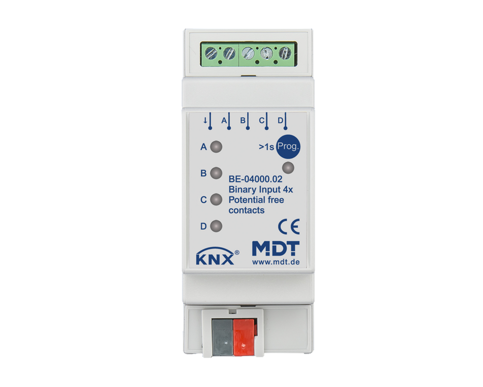 KNX Binary Input 4-channel, 2 SU MDRC, Potential free version