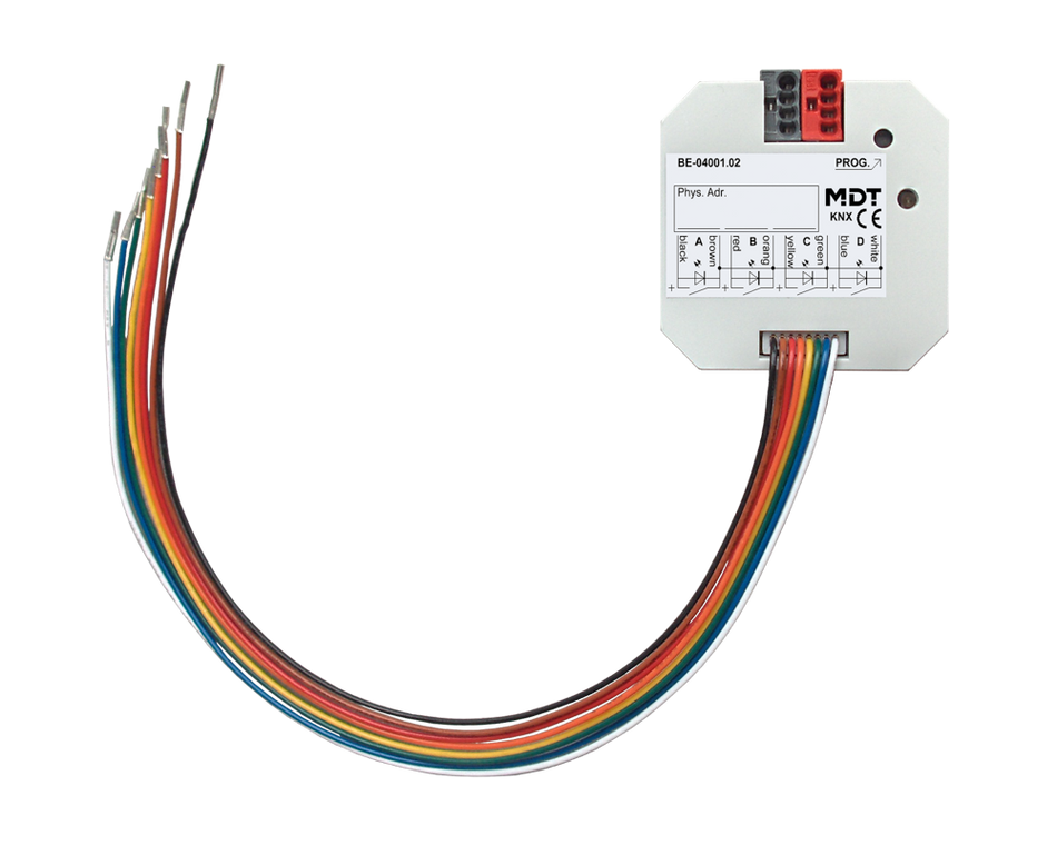 KNX Universal Interface 4-channel, flush mounted, Potential free version