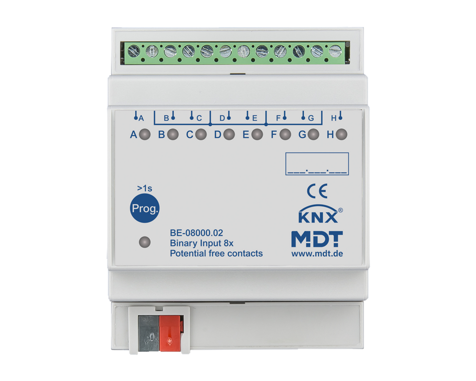 KNX Binary Input 8-channel, 4 SU MDRC, Potential free version