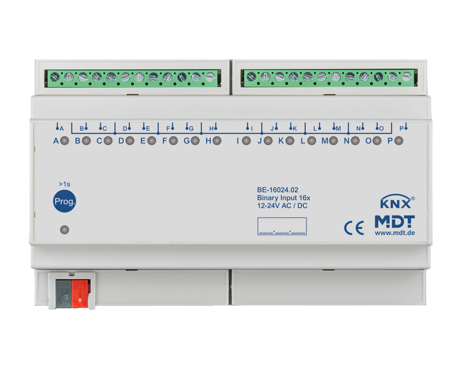 KNX Binary Input 16-channel, 8 SU MDRC, Inputs 24 V AC/DC