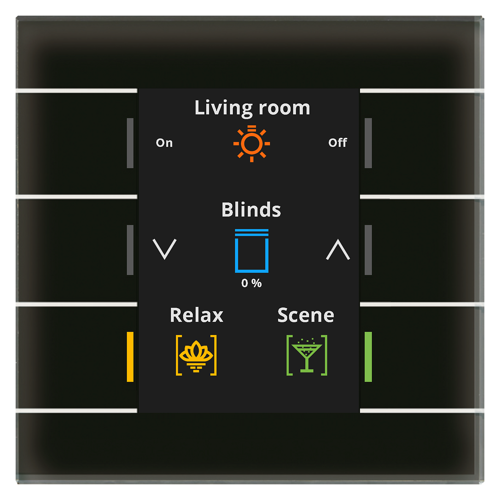 KNX Glass Push Button II Smart, Black