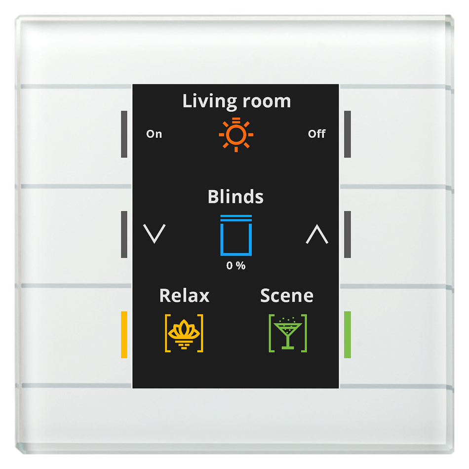 KNX Glass Push Button II Smart, White