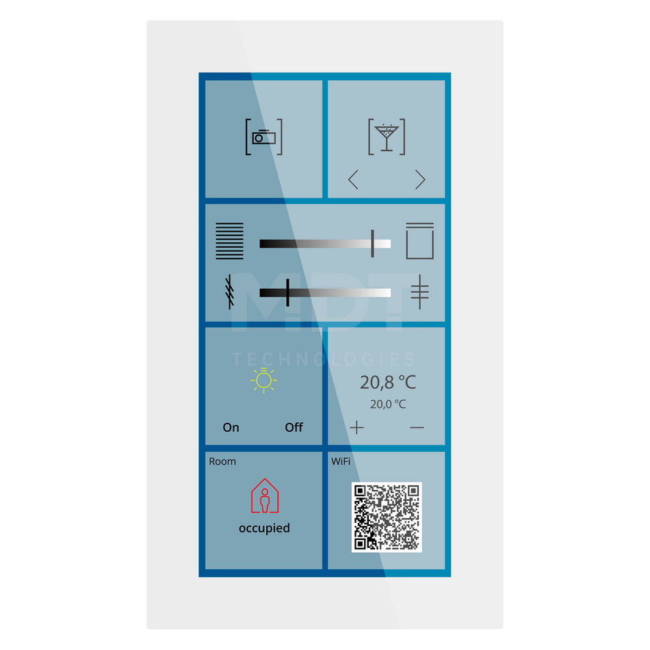 KNX Glass Touch Smart Plus 6 inch, KNX Data Secure, white