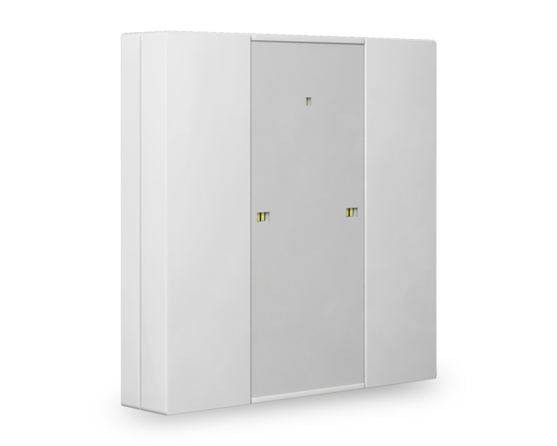 KNX Push Button Plus 55 2 gang, White glossy finish