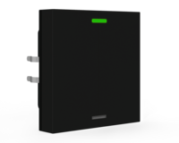 KNX Push Button Lite 55 1 gang, RGBW, neutral, Black matt