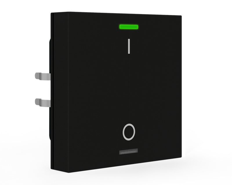 KNX Push Button Lite 55 1 gang, RGBW, switch, Black matt