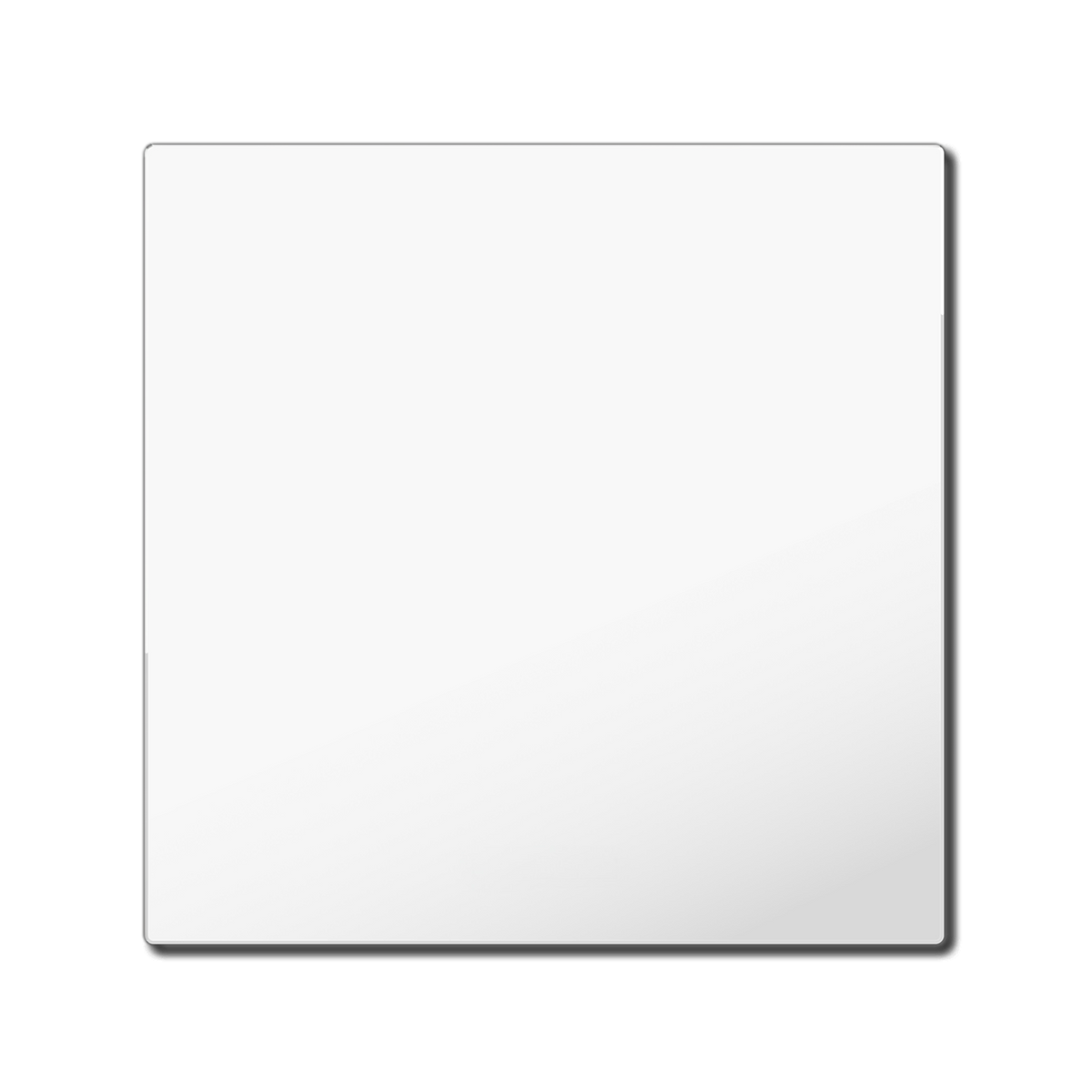 MDT Rocker for KNX Push Button Light 55 Basic 1 gang, Pure White glossy, neutral