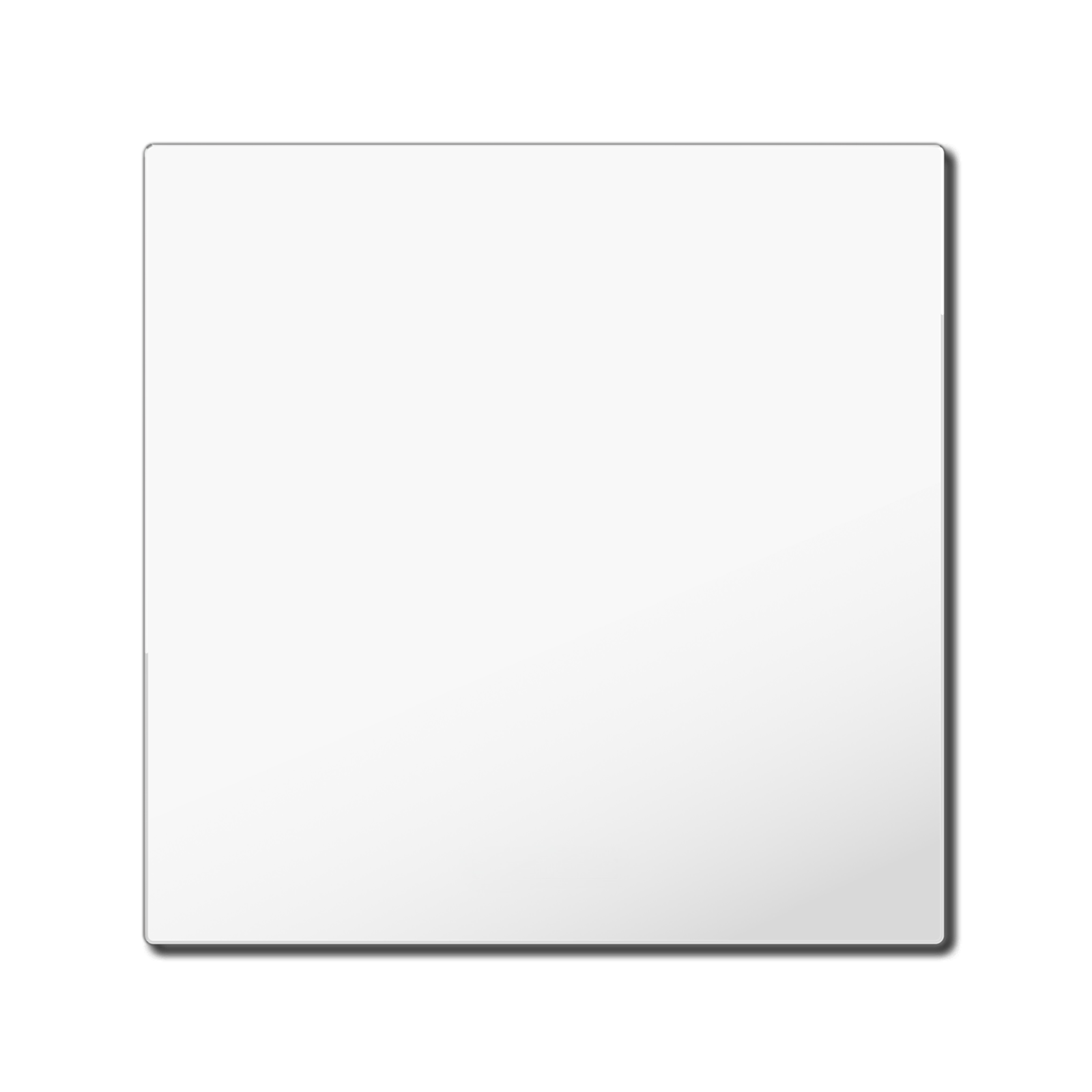MDT Rocker for KNX Push Button Light 55 Basic 1 gang, Pure White glossy, neutral