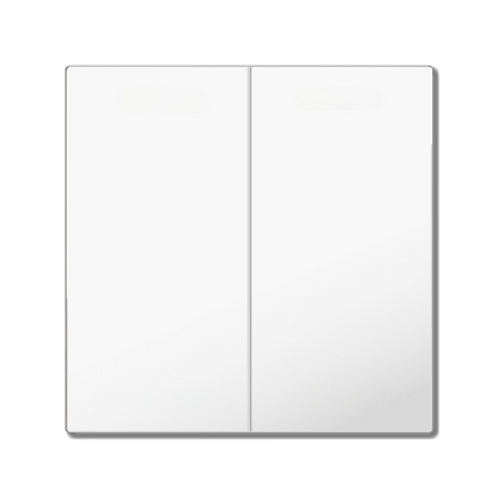 MDT Rocker for KNX Push Button Light 55 Basic 2 gang, Pure White glossy, neutral