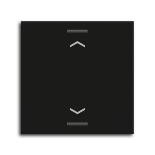 MDT Rocker for the KNX Push Button Light 55 1 gang, Black matt, blinds