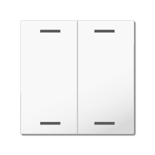 MDT Rocker for the KNX Push Button Light 55 2 gang, white glossy finish, neutral