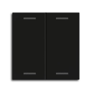 MDT Rocker for the KNX Push Button Light 55 2 gang, Black matt, neutral