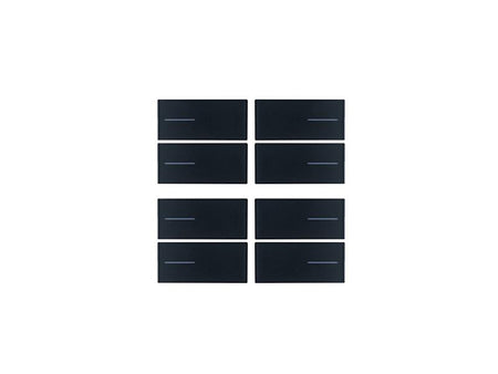 Eelectron BK08PLL-3 Keypad Set 8 pieces – Black plastic